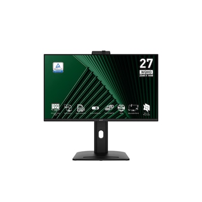 MSI Pro MP275QPDGDE 68,6cm (27") QHD IPS Office Monitor 16:9 HDMI/DP/LAN/USB-C PD98W 100Hz 4ms Sync Webcam von MSI