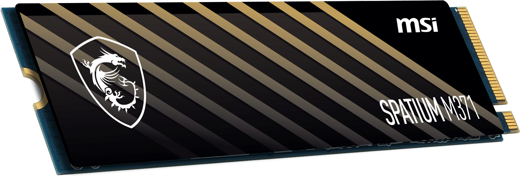 MSI SPATIUM M371 NVME M.2 500GB Internes Solid State Drive PCI Express 4.0 3D NAND (S78-440K160-P83) von MSI