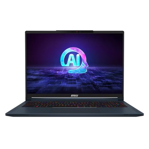 MSI Stealth 16AI-203XES Laptop 16 Zoll 32 GB RAM 1 TB SSD Nvidia Geforce RTX 4060 QWERTY Spanisch Intel Core Ultra 7 155H von MSI
