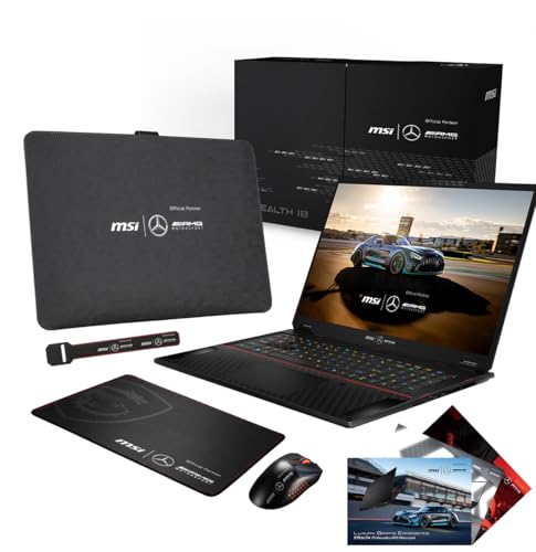 MSI Stealth 18 MercedesAMG A1VHG-068FR: Core Ultra 9 185H - 32GB DDR5 - SSD 2TB - NVIDIA RTX4080 12GB - 18 UHD 4K Miniled 120Hz - Windows 11 Familie - AMG Zubehörpaket inklusive MSI Stealth 18 MercedesAMG A1VHG-068FR: Core Ultra 9 185H - 32GB DDR5 - SSD 2TB - NVIDIA RTX4080 12GB - 18 UHD 4K Miniled 120Hz - Windows 11 Familie - AMG Zubehörpaket inklusive von MSI