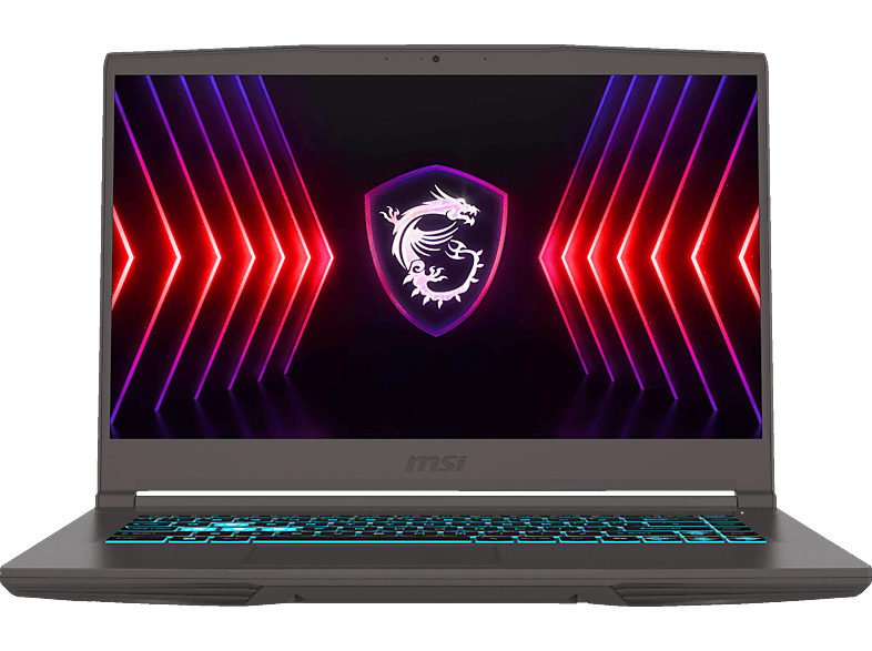 MSI Thin 15 B13VE-2015, Gaming Notebook, mit 15,6 Zoll Display, Intel® Core™ i5,i5-13420H Prozessor, 16 GB RAM, 512 SSD, NVIDIA GeForce RTX™ 4050, Cosmos Grau, Windows 11 Home von MSI