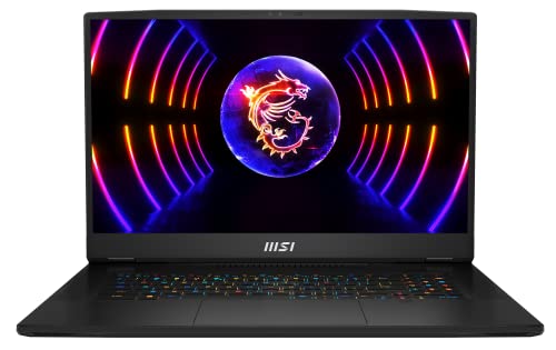 MSI Titan GT77 HX 13VH-045 Gaming Notebook, 43,9 cm (17,3 Zoll) UHD, 144 Hz, Intel Core i9-13980HX, 2x32GB RAM, 2TB SSD, RTX 4080 12GB, Windows 11 Home, QWERTZ Tastatur, Schwarz von MSI