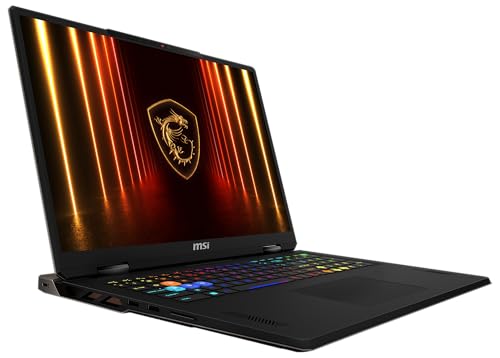 MSI Vector 18 HX AI Gaming-Laptop, 18" QHD+ 240 Hz Display, Intel Core Ultra 9 275HX, NVIDIA GeForce RTX 5090, 32 GB RAM, 2 TB SSD, Windows 11 Home, QWERTZ Tastatur, Cosmos Grau, A2XWJG-657 von MSI