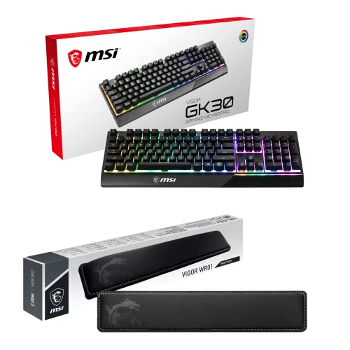 MSI Vigor GK30 DE Gaming Keyboard + Vigor WR01 Gaming Handgelenkauflage MSI Vigor GK30 DE Gaming Keyboard + Vigor WR01 Gaming Handgelenkauflage von MSI