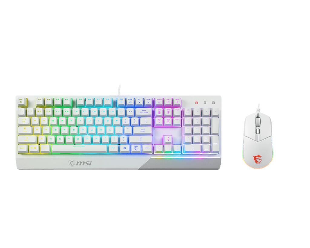 MSI Vigor GK30 combo Gaming Tastatur-und-Maus Set - Deutsch - weiß MSI Vigor GK30 combo Gaming Tastatur-und-Maus Set - Deutsch - weiß von MSI