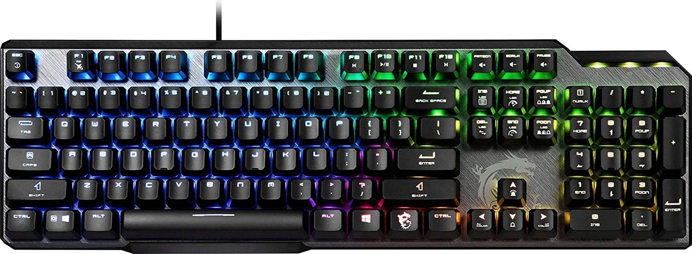 MSI Vigor GK50 Elite Box White Gaming-Tastatur (RGB-Beleuchtung pro Taste) von MSI