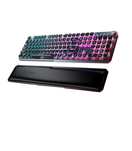 MSI Vigor GK71 Sonic RED DE Gaming Tastatur, QWERTZ, mechanisch, Sonic RED Switches, Mystic Light RGB, kabelgebunden, schwarz von MSI