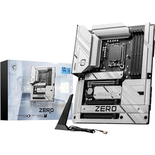 MSI Z790 Project Zero, Back-Connect ATX - Unterstützt Intel Core Prozessoren der 14., 13. & 12. Generation, LGA 1700-55A DrMOS VRM, DDR5 7200+MHz/OC, PCIe 5.0 x16, 4 x M.2 Gen4, Wi-Fi 7 MSI Z790 Project Zero, Back-Connect ATX - Unterstützt Intel Core Prozessoren der 14., 13. & 12. Generation, LGA 1700-55A DrMOS VRM, DDR5 7200+MHz/OC, PCIe 5.0 x16, 4 x M.2 Gen4, Wi-Fi 7 von MSI