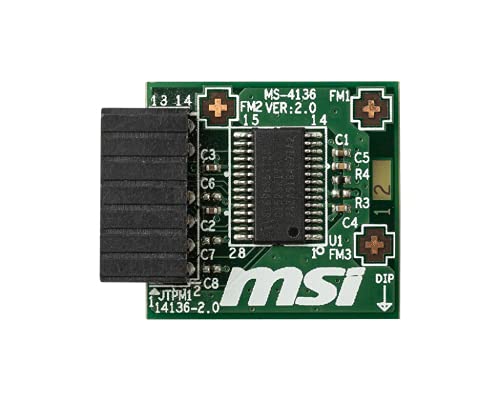 MSI Zubehör TPM 2.0 Modul TPM Modul Infineon Chip SLB 9665 TT 2.0 F W 5.51 von MSI