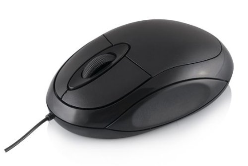 Modecom LM-11 Maus USB Optisch 1000 DPI Ambidextrös Schwarz - Mäuse (Ambidextrös, Optisch, USB, 1000 DPI, Schwarz) von MSI