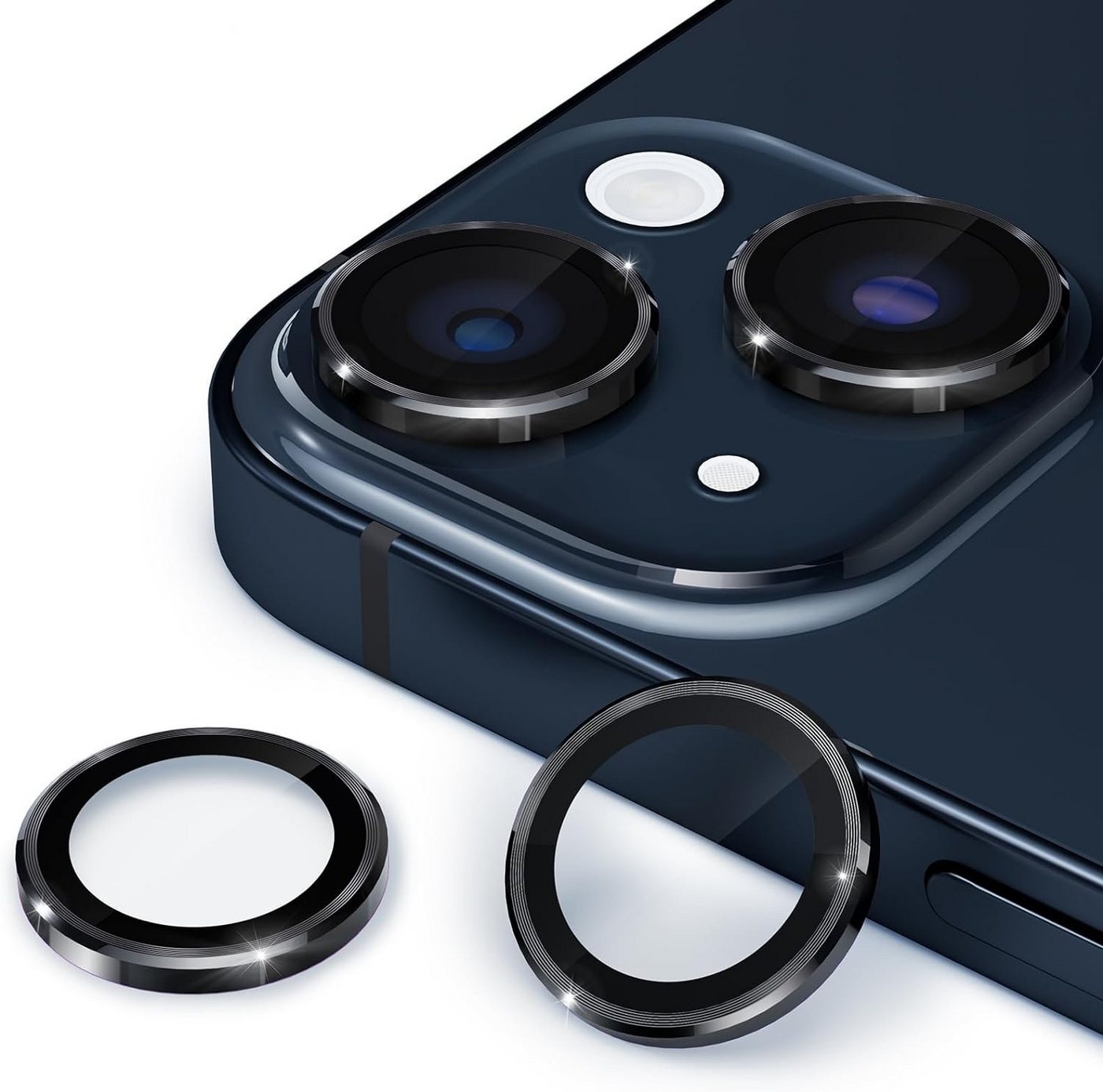 MSM 2X Linsenglas Kameraglas für Apple iPhone 15 / 15 Plus Panzerfolie 9H, Kameraschutzglas von MSM