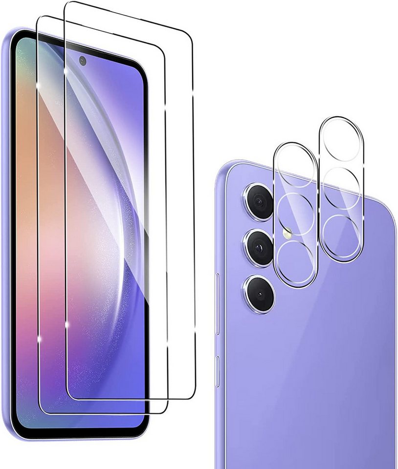 MSM 2X Schutzglas (Display + Kamera) für Samsung Galaxy A54 5G Panzerfolie, Displayschutzglas von MSM