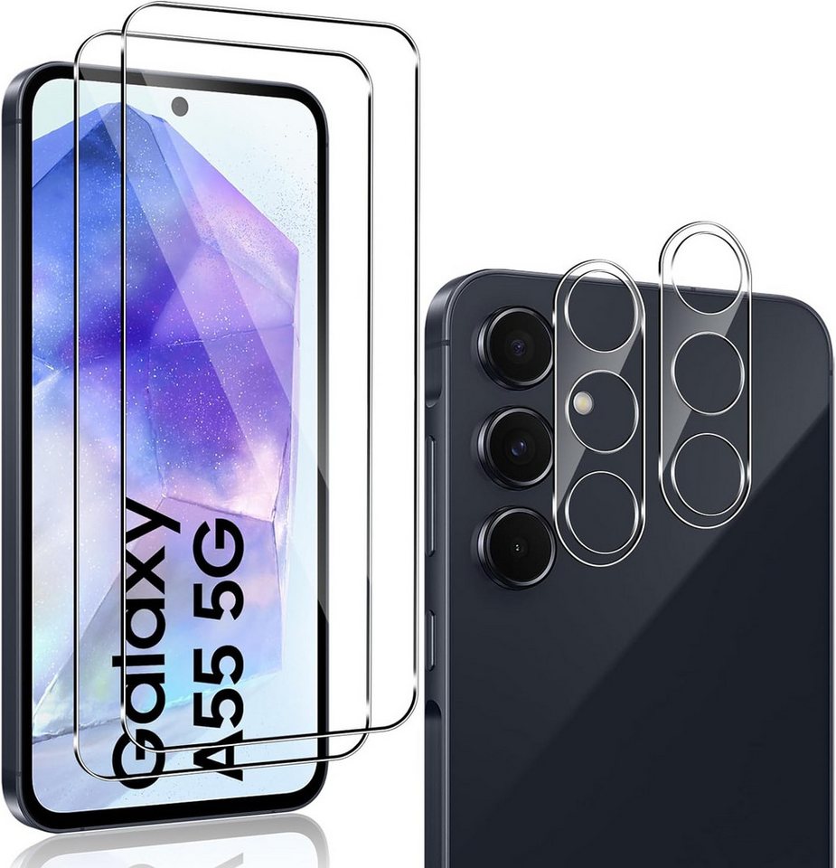 MSM 2X Schutzglas (Display + Kamera) für Samsung Galaxy A55 5G, Displayschutzglas von MSM