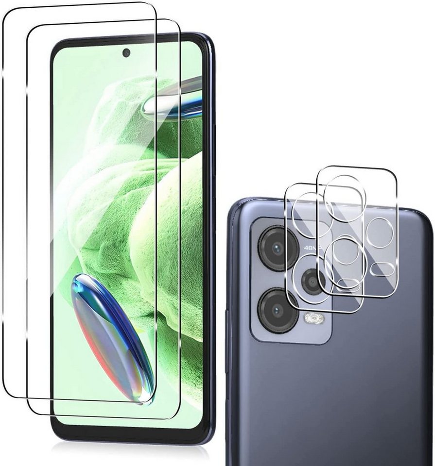 MSM Displayschutzglas 2X Schutzglas (Display + Kamera) für Xiaomi Redmi Note 12 5G von MSM