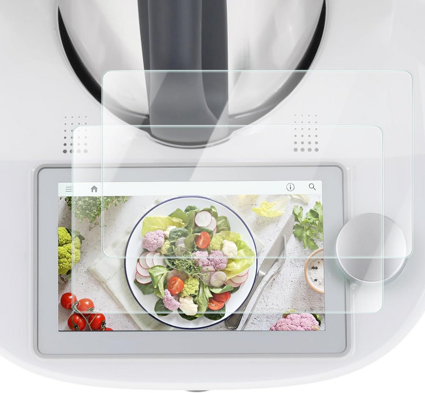 MSM 2X Schutzglas Glasfolie für Vorwerk Thermomix TM6 Display Panzerfolie, Displayschutzglas von MSM