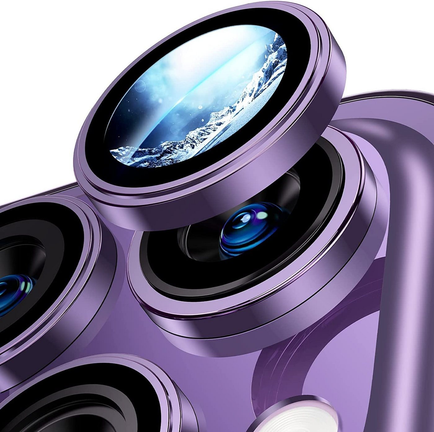 MSM 3D Kameraglas für Apple iPhone 14 Pro/14 Pro Max Schutz 3 Linsen, Kameraschutzglas von MSM