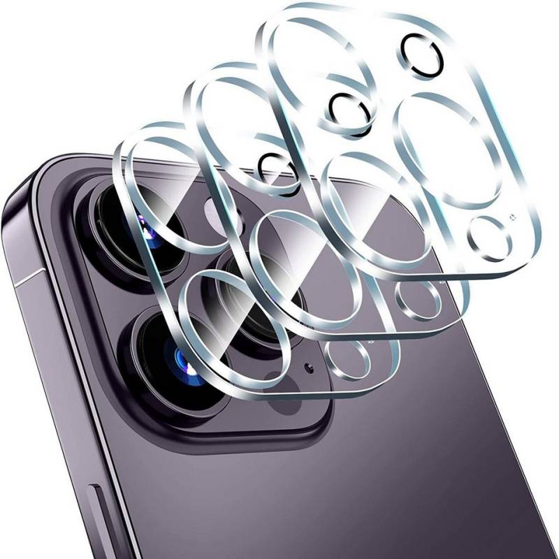 MSM 3X 3D Kameraglas für Apple iPhone 14 Pro / 14 Pro MAX Schutz, Kameraschutzglas von MSM