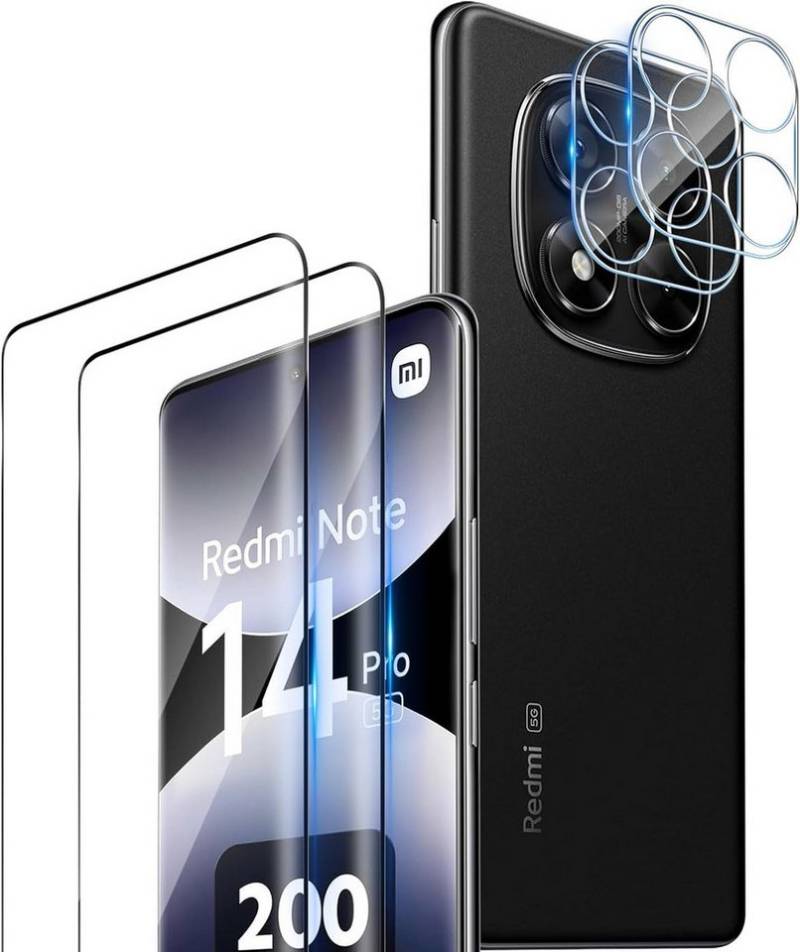 MSM Displayschutzglas 2X 3D Schutzglas (Display + Kamera) für Xiaomi Redmi Note 14 Pro 5G von MSM
