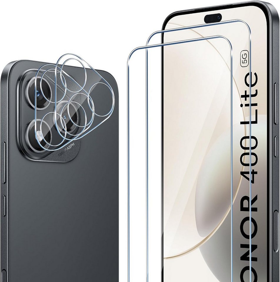 MSM Displayschutzglas 2X Schutzglas (Display + Kamera) für Honor 400 Lite Panzerfolie 9H von MSM