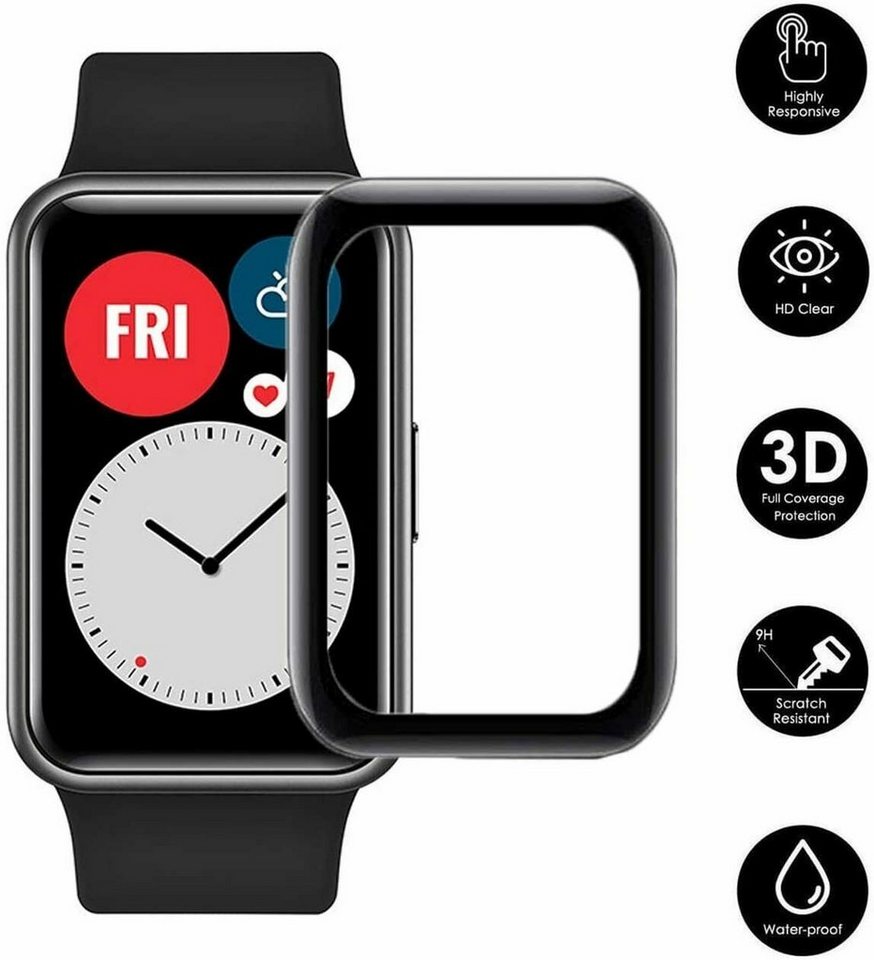 MSM Schutzfolie 2X 3D Schutzglas für Huawei Watch Fit Panzerfolie Display Schutz Full Curved Screen 9H MSM Schutzfolie 2X 3D Schutzglas für Huawei Watch Fit Panzerfolie Display Schutz Full Curved Screen 9H von MSM