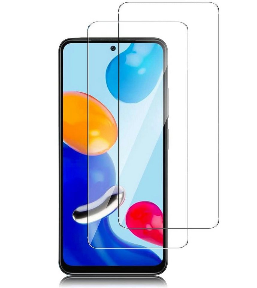 MSM Schutzfolie 2X Schutzglas Glasfolie für Xiaomi Redmi Note 11 / 11S Display Panzerfolie Full 9H von MSM