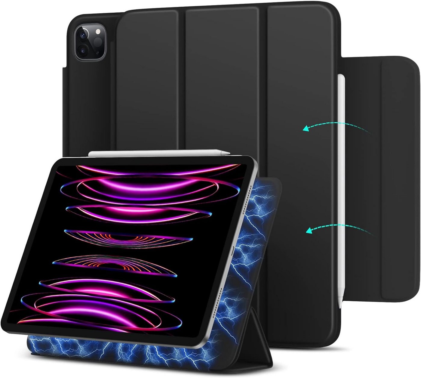 MSM Tablet-Hülle Smart Cover für Apple iPad Pro 2024 11″ 13″ Tablet Hülle Case Schwarz MSM Tablet-Hülle Smart Cover für Apple iPad Pro 2024 11″ 13″ Tablet Hülle Case Schwarz von MSM