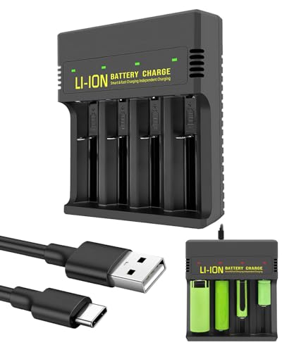 LCD 4-Slot Batterieladegerät für AA & AAA Ni-MH Ni-CD Akkus, Typ C und Micro USB Eingang, Schnellladefunktion, Intelligente Batterieerkennungstechnologie AA AAA Charge LCD 4-Slot Batterieladegerät für AA & AAA Ni-MH Ni-CD Akkus, Typ C und Micro USB Eingang, Schnellladefunktion, Intelligente Batterieerkennungstechnologie AA AAA Charge von MSMXCS