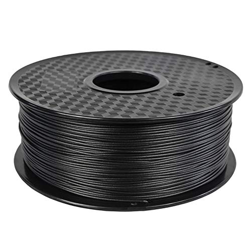 PC Kohlefaser-Filament, Kohlefaserverstärktes Polycarbonat, 3D-Drucker-Filament 1 kg (2,2 lb), Kohlefaser-Filament, 1,75 mm, Schwarzes Filament-Ruß 1kg von MSNJ