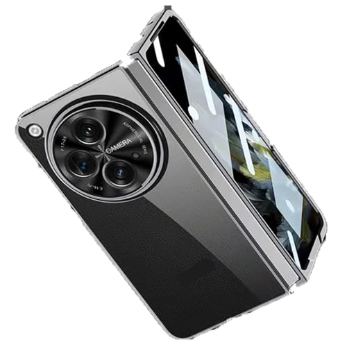 MSOTES Für OnePlus Open Case klar, Anti-Vergilbung, Kristall, transparent, harter PC, leicht, dünn, Handyhülle für One Plus Open (2023) (klar), (OnePlus Open Clear Case) von MSOTES