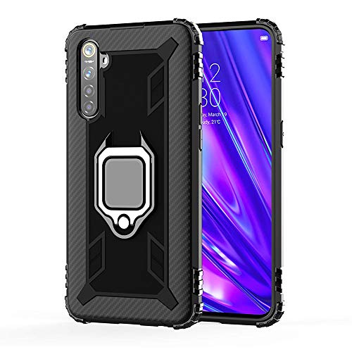 TANYO Hülle für Sony Xperia 10 II (Sony 10 ii), Schutzhülle TPU Silikon Armor Handyhülle mit Ständer, Stoßfeste Silikonhülle mit Bumper, Schwarz von TANYO