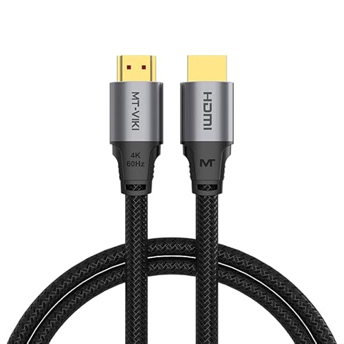 MT-VIKI 4K60Hz HDMI Kabel 2m Nylon HDR 3D 18Gbps kompatibel mit TV Fernseher, Monitor, Blu-ray, PS5/PS4/PS3, Xbox Series MT-VIKI 4K60Hz HDMI Kabel 2m Nylon HDR 3D 18Gbps kompatibel mit TV Fernseher, Monitor, Blu-ray, PS5/PS4/PS3, Xbox Series von MT-VIKI