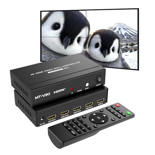 MT-VIKI 4K60Hz HDMI Video Wall Controller 2x2 4K Eingang&Ausgang180° drehbar HDMI 2.0 HDCP 2.2 18Gbps RGB 4:4:4 MT-VIKI 4K60Hz HDMI Video Wall Controller 2x2 4K Eingang&Ausgang180° drehbar HDMI 2.0 HDCP 2.2 18Gbps RGB 4:4:4 von MT-VIKI