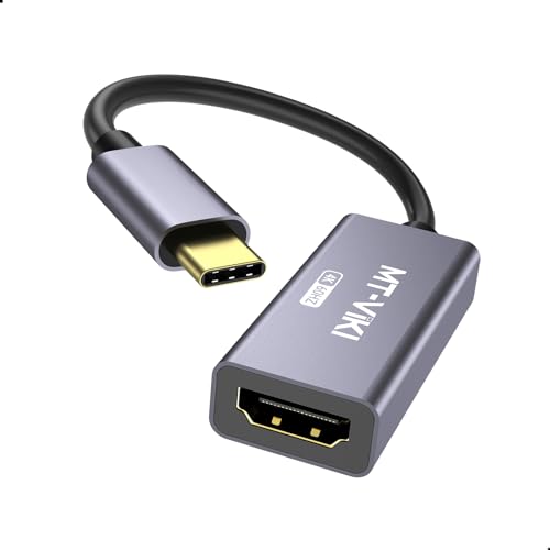 MT-VIKI 4K60Hz USB C HDMI Adapter, Thunderbolt 3/4 auf HDMI Adapter USB C Kompatibel mit MacBook iPad Surface Galaxy Dell und mehr von MT-VIKI