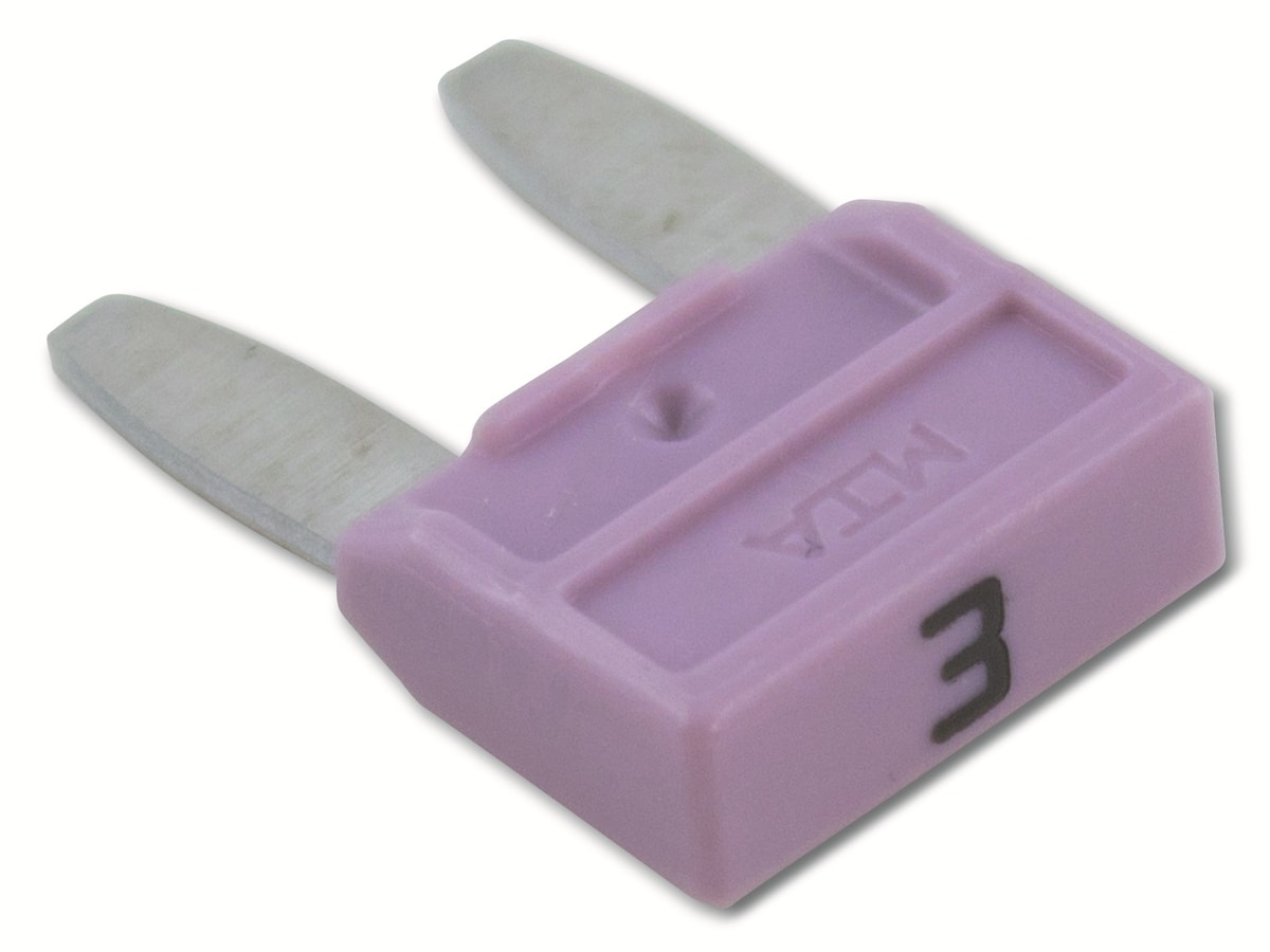 MTA KFZ-Flachsicherung 341.122, mini, 3 A, violett von MTA