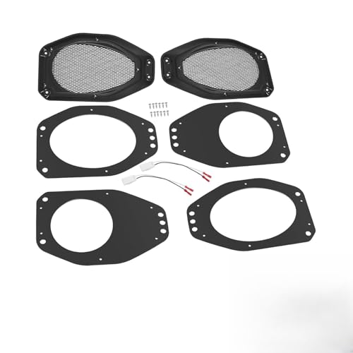 MTAURRY 16,5 cm Lautsprecher-Pod-Adapter + Netzgitter, passend für Jeep Wrangler JL & Gladiator JT 2018–2024, 2 Stück MTAURRY 16,5 cm Lautsprecher-Pod-Adapter + Netzgitter, passend für Jeep Wrangler JL & Gladiator JT 2018–2024, 2 Stück von MTAURRY