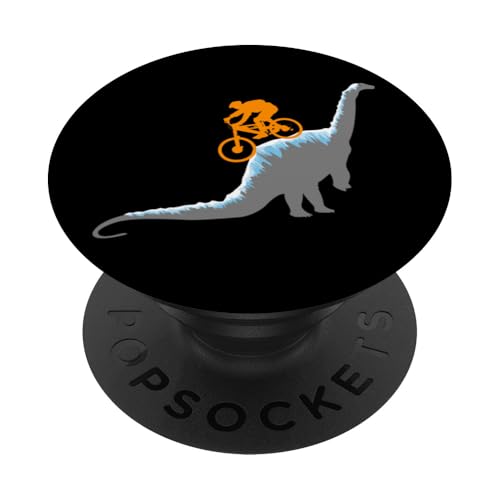 MTB Dinosaurier Dino Mountainbike Fahrrad Zubehör Bike fun PopSockets Klebender PopGrip von MTB Mountainbike Fahrrad Sport Geschenke Shirts