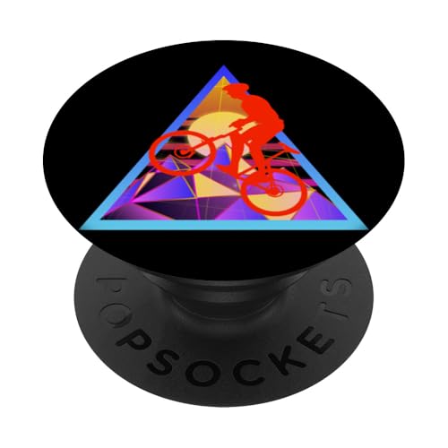 MTB Mountainbike Fahrrad Mosaik Berg Mountain Bike Downhill PopSockets Klebender PopGrip von MTB Mountainbike Fahrrad Sport Geschenke Shirts