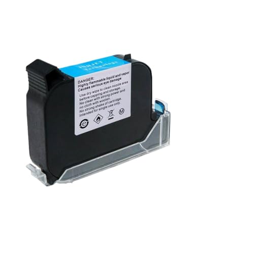 MTGUIWF 12,7 mm Eco-Solvent Fast Dry Schnelltrocknende Tintenpatrone, kompatibel mit Standard-Hand-Tintenstrahldruckern der Modellreihe QYG 2588 von MTGUIWF