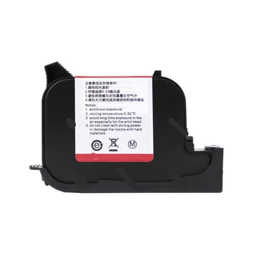 MTGUIWF Handheld-Thermo-Tintenstrahldrucker 600 DPI mit schnell trocknender Eco-Solvent-Tintenpatrone, kompatibel mit Nicht verschlüsselten Geräten 12,7 mm 25,4 mm(0.5inch Ink) von MTGUIWF