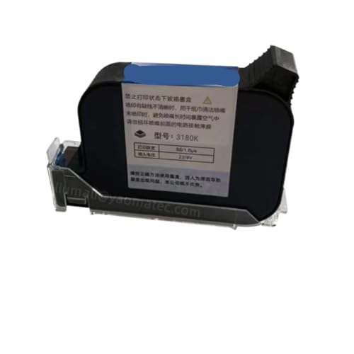 MTGUIWF Kompatible Universal-Tintenpatrone mit 600 DPI, 12,7 mm, schnell trocknend, auf Lösungsmittelbasis, Kompatibel mit Online-Hand-Tintenstrahldrucker, Modelle 3180K IQ800 JS12 von MTGUIWF
