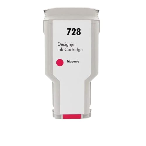 MTGUIWF Magnetisches Tintenpatronen-Set, 300 ml, 130 ml, kompatibel mit 728 Kompatibel mit DesignJet T730 T830 Tintenstrahldrucker(300ml M) von MTGUIWF