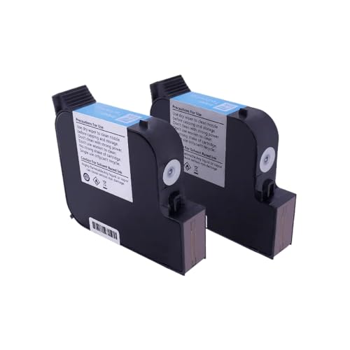 MTGUIWF Schnell trocknende Schwarze Tintenpatrone auf Lösungsmittelbasis, 42 ml, kompatibel mit Tintenstrahldruckern, Druckhöhe 25,4 mm, Modell 4BK703S(Solvent Blue 4BL310) von MTGUIWF