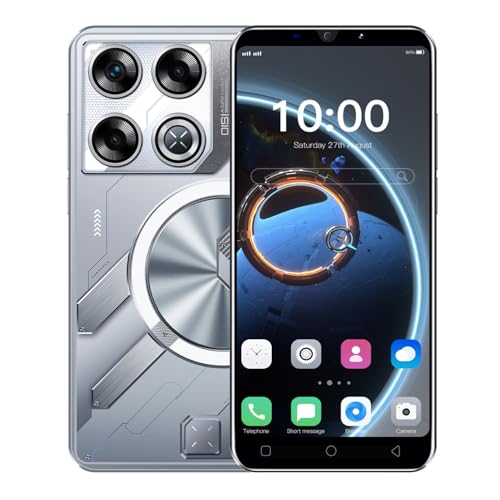 Günstiges Smartphone, 5,0 Zoll Dual SIM Dual-Kamera, Android 9.0, 16 GB ROM, Erweiterung auf 128 GB, unterstützt Face ID/WiFi/GPS 3G/GSM Mobile Phones (GT20Pro-Silvery) von MTGud