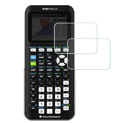 MTHGH Displayschutzfolie für Texas Instruments TI-84 Plus Ce Grafikrechner [2 Stück], gehärtetes Glas, 9H Härte, empfindliche Berührung, blasenfreie Folie, ultradünne Schutzhülle von MTHGH