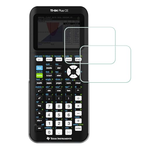 Displayschutzfolie für Texas Instruments TI-84 Plus, Ce Grafikrechner [2 Stück], MTHGH gehärtetes Glas 9H Härte, empfindliche Berührung, blasenfreie Folie, ultradünne Schutzhülle von MTHGH