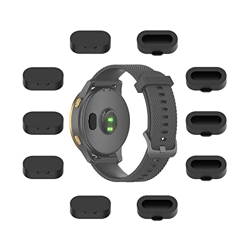 MTHGH Anti Staub Stecker für Garmin Fenix 7X/7/7S/6X/6/6S [10 Stück], MTHGH Ladegerät Port Protector für Garmin 965/955/945/935/265/255/245/55/45, Staubstecker für Garmin Venu 2/Instinct 2 Zubehör von MTHGH
