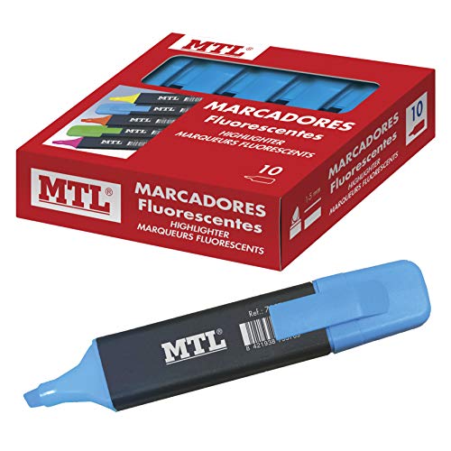 MTL DOHE - Schachtel mit Neon-Textmarkern - 10 Stk. - Blau von MTL