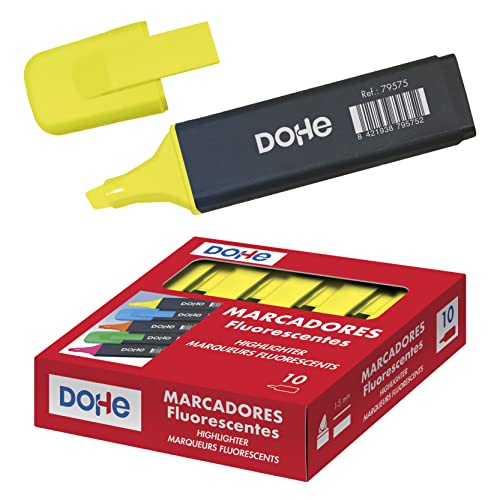 DOHE - Schachtel mit Neon-Textmarkern - 10 Stk. - Gelb von MTL