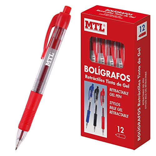 Dohe - Kugelschreiberbox - Geltinte - 0,7 mm - 12 Stück - rot von MTL