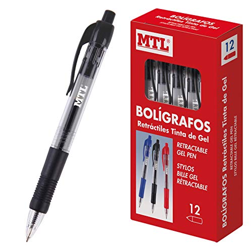 Dohe - Kugelschreiberbox - Geltinte - 0,7 mm - 12 Stück - schwarz von MTL